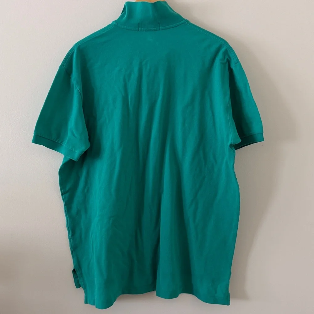 Polo Ralph Lauren Pique Polo Sunset Green Turquoise‎ Size XL